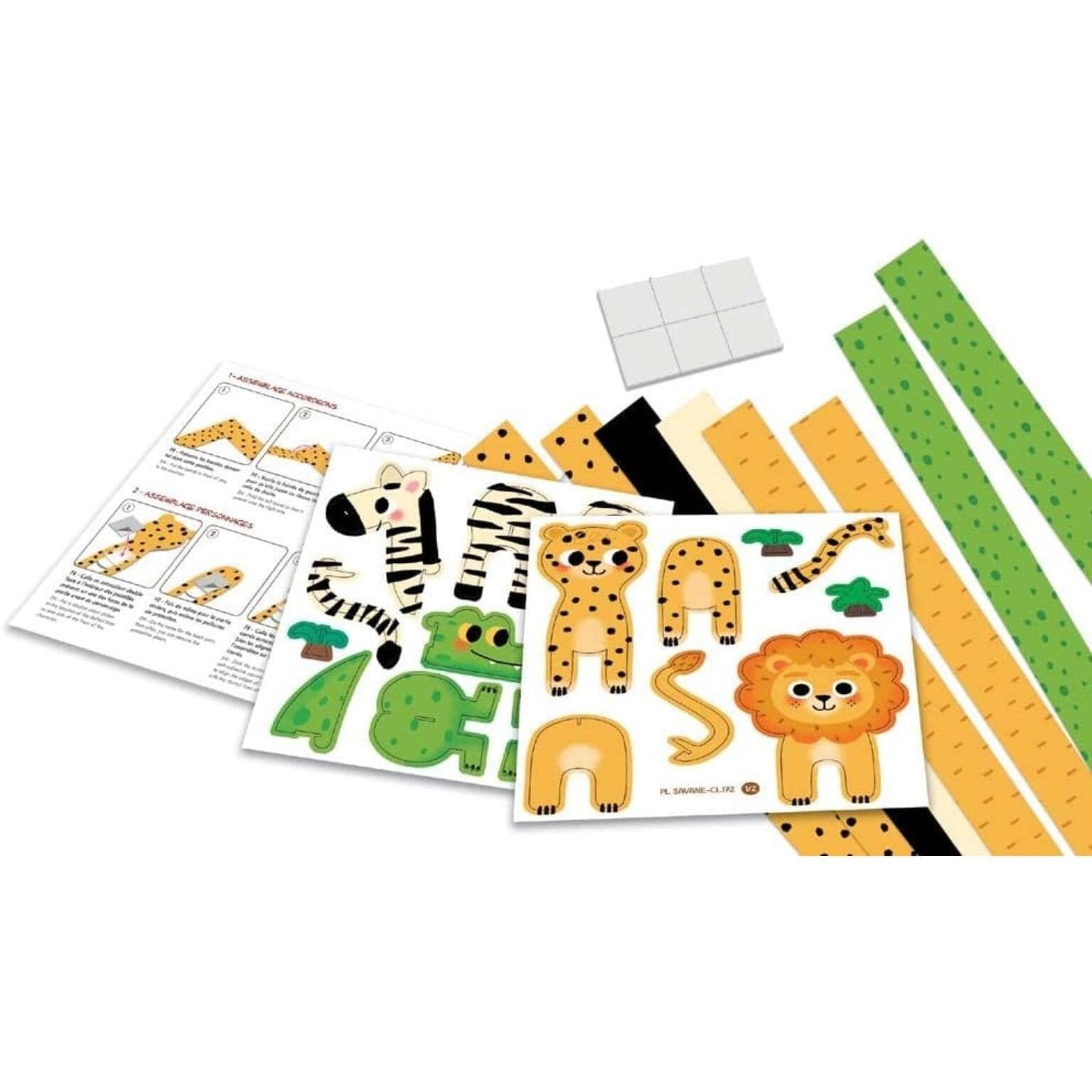 Apresentamos Dobragem em acórdeão - Animais da Savana com o SKU 711396923 recomendado para + 4 anos