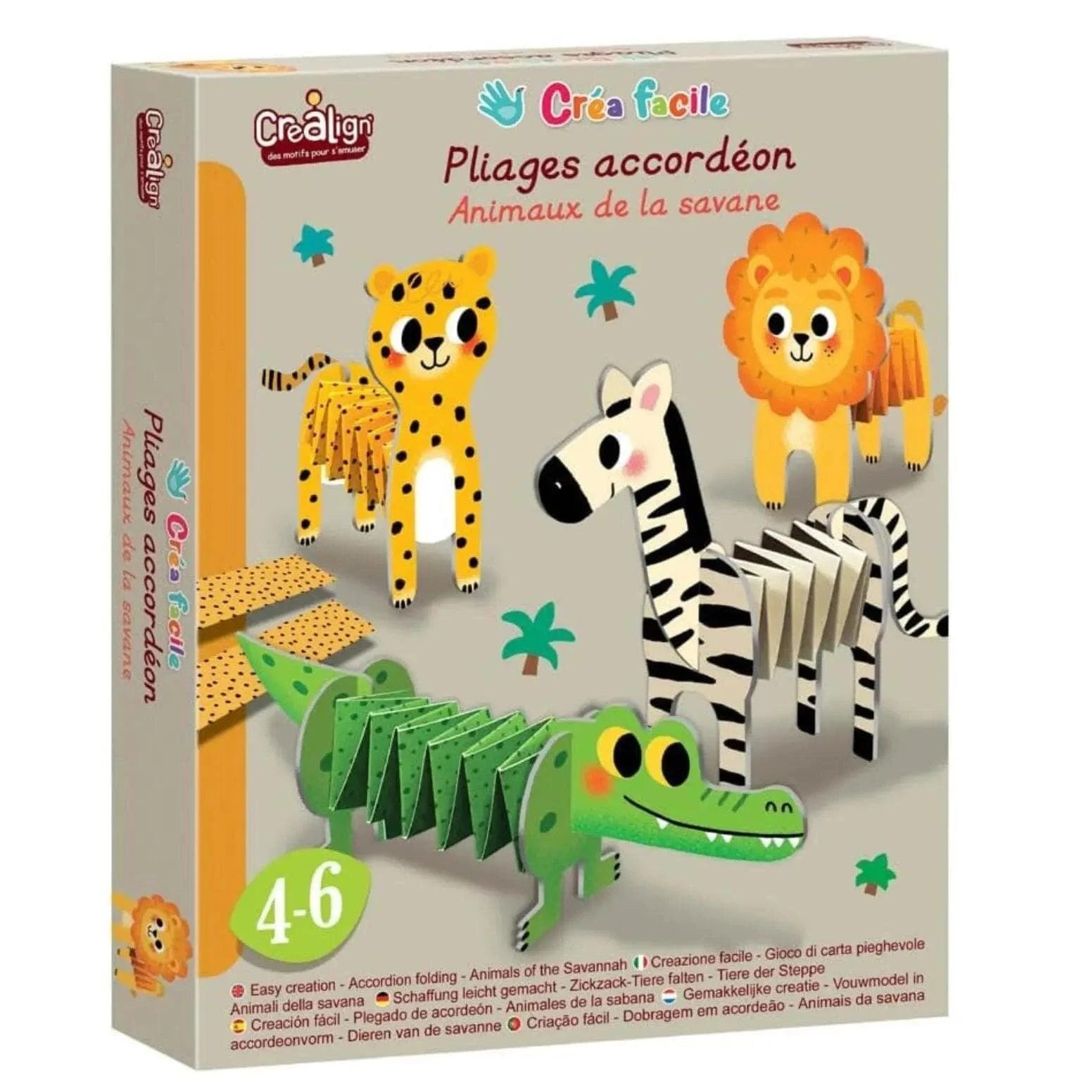 Apresentamos Dobragem em acórdeão - Animais da Savana com o SKU 711396923 recomendado para + 4 anos