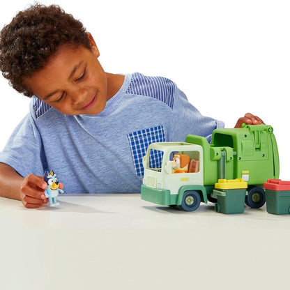Introducing Bluey and the Garbage Truck with SKU 645640625 recommended for ages + 3 years