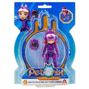 Figura Petronix Defenders - Emma (com mochila) - Brincatoys