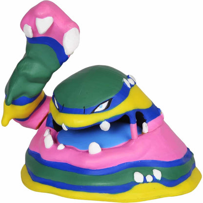 Coloured Alolan Muk Pokémon figure by Jazwares in Battle Figure packaging