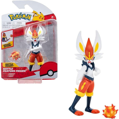Introducing Pokémon Battle Figure - Cinderace with SKU 23016424 recommended for ages + 4 years