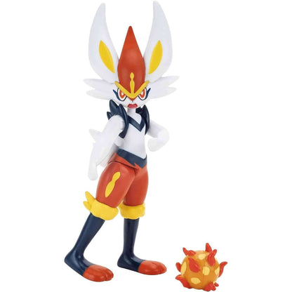 Introducing Pokémon Battle Figure - Cinderace with SKU 23016424 recommended for ages + 4 years