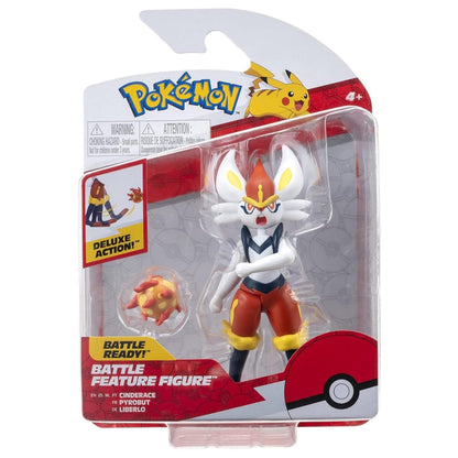 Introducing Pokémon Battle Figure - Cinderace with SKU 23016424 recommended for ages + 4 years