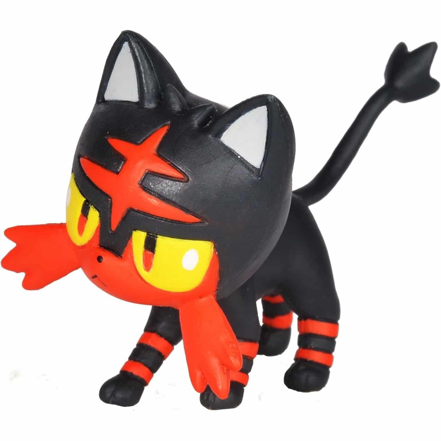 Figura Pokémon Rowlet e Litten da Jazwares em pack de batalha com Rowlet e Litten