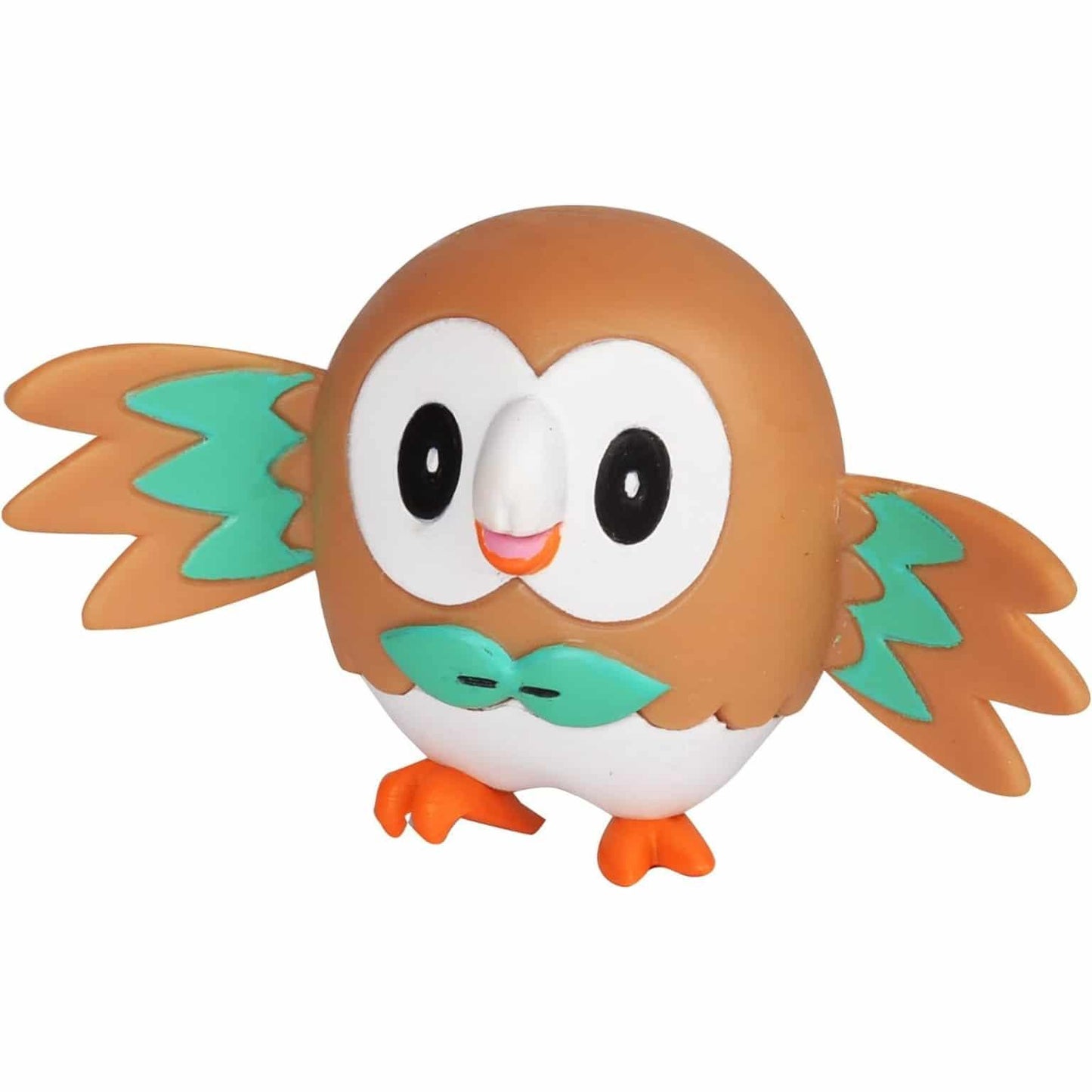 Figura Pokémon Rowlet e Litten da Jazwares em pack de batalha com Rowlet e Litten