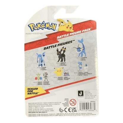 Introducing Pokémon Battle Figures - Pikachu and Goomy with SKU 23300724 recommended for ages + 4 years
