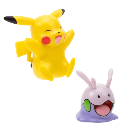 Introducing Pokémon Battle Figures - Pikachu and Goomy with SKU 23300724 recommended for ages + 4 years