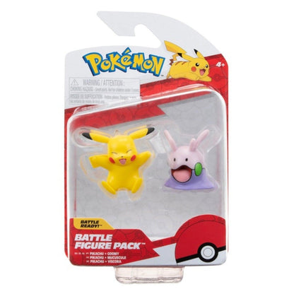 Introducing Pokémon Battle Figures - Pikachu and Goomy with SKU 23300724 recommended for ages + 4 years