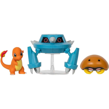 Introducing Pokémon Battle Figures Charmander Metang and Kabuto with SKU 23305224 recommended for ages + 4 years