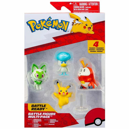 Introducing Pokémon - 4 Battle Figures Set with SKU 23340223 recommended for ages + 4 years