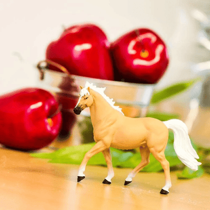 Introducing Palomino Mustang Stallion Rubber Figure with SKU 435230523 recommended for ages 3+