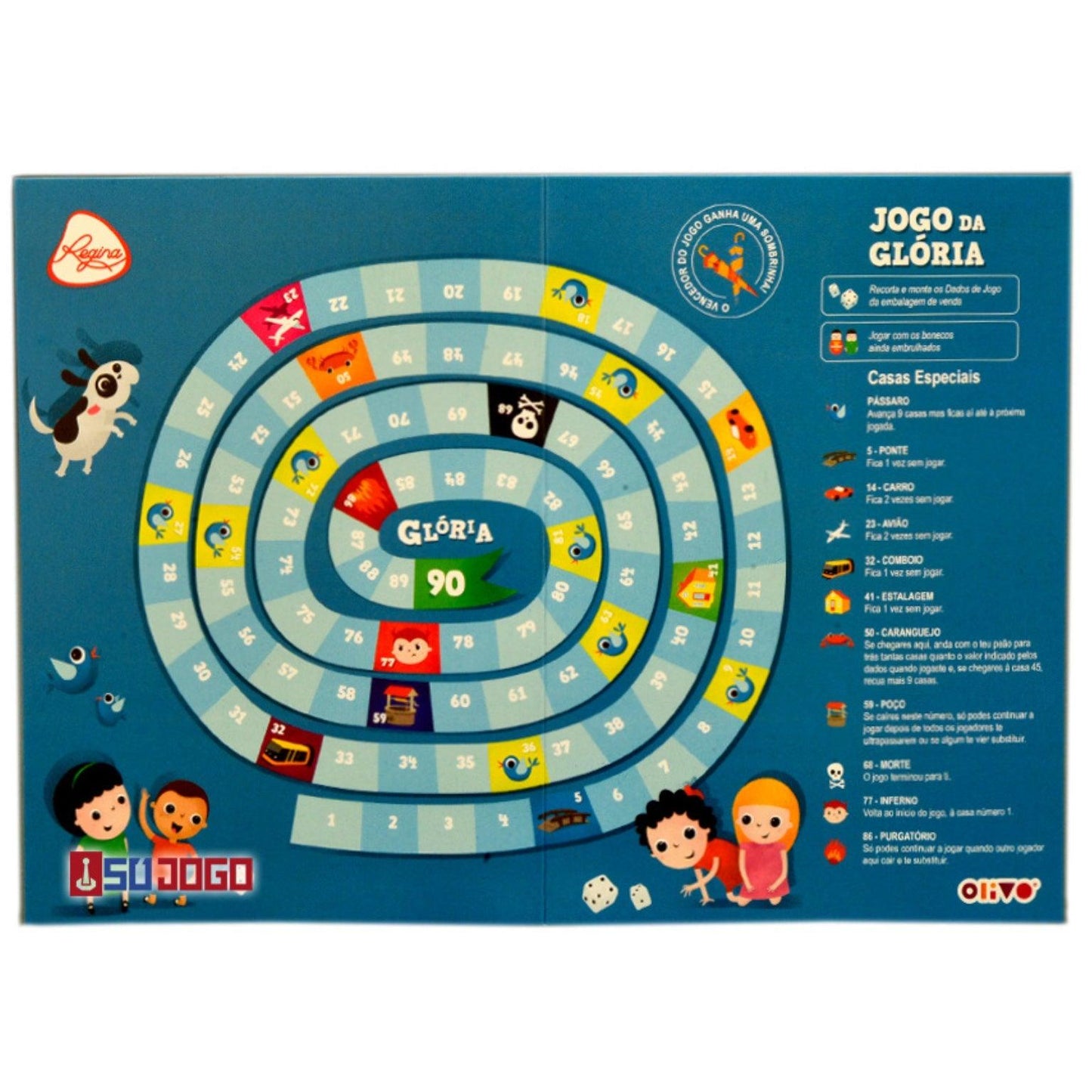Apresentamos Jogo da Glória com o SKU 554713624 recomendado para + 5 anos