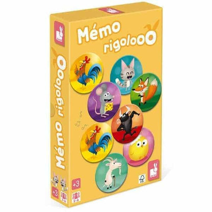 Introducing Memo Rigolooo Memory Game with SKU 220273622 recommended for ages 3+