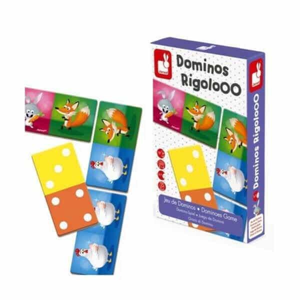 Jogo Dominó Dominos Rigolooo - Brincatoys