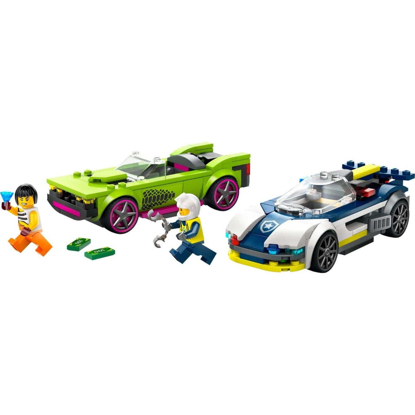 Apresentamos Lego City Perseguição de Carro da Polícia a Muscle Car com o SKU 666041525 recomendado para + 6 anos