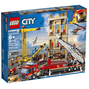 Lego City Bombeiros Combatem o Fogo no Centro da Cidade - Brincatoys