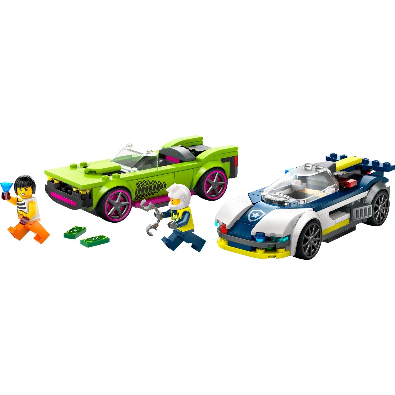 Lego City Perseguição de Carro da Polícia a Muscle Car - Brincatoys