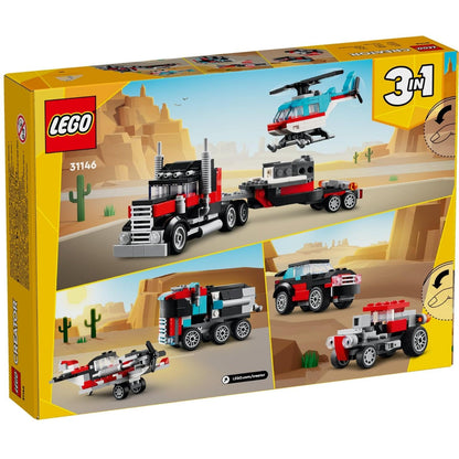 Introducing Lego Creator Flatbed Truck with Helicopter with SKU 663114625 recommended for ages + 7 years