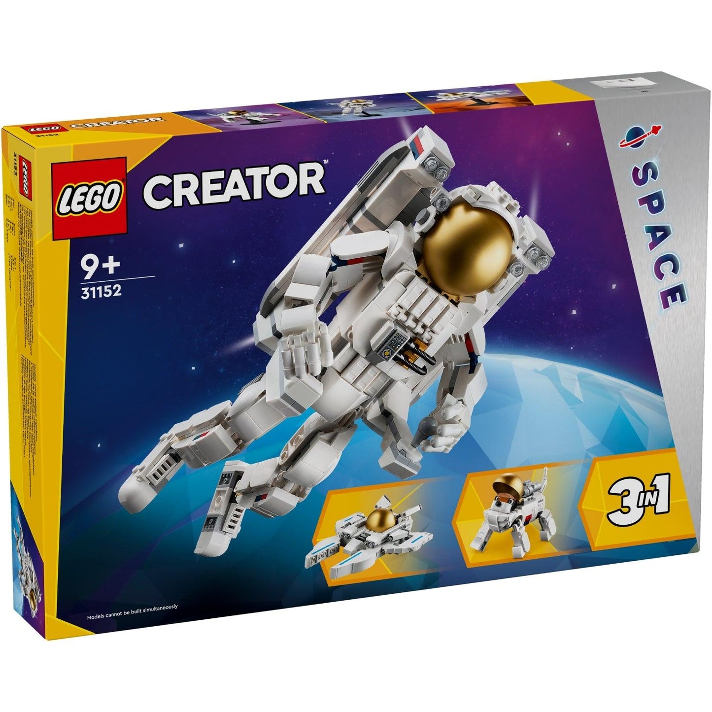 Apresentamos Lego Creator Astronauta com o SKU 663115225 recomendado para + 9 anos