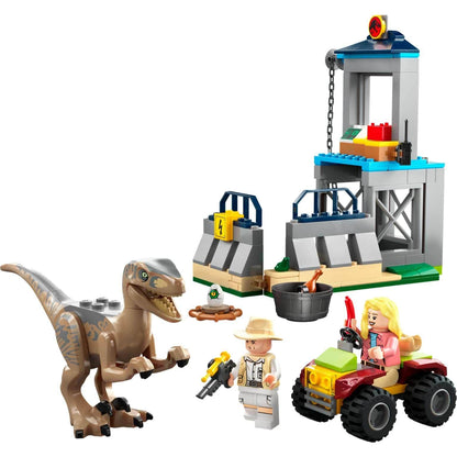 Introducing Lego Jurassic World - Velociraptor Escape with SKU 667695723 recommended for ages + 4 years