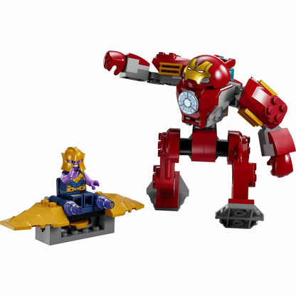 Lego Marvel - Iron Man's Hulkbuster Armour against Thanos with Iron Man and Thanos clashing