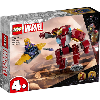 Lego Marvel - Iron Man's Hulkbuster Armour against Thanos with Iron Man and Thanos clashing