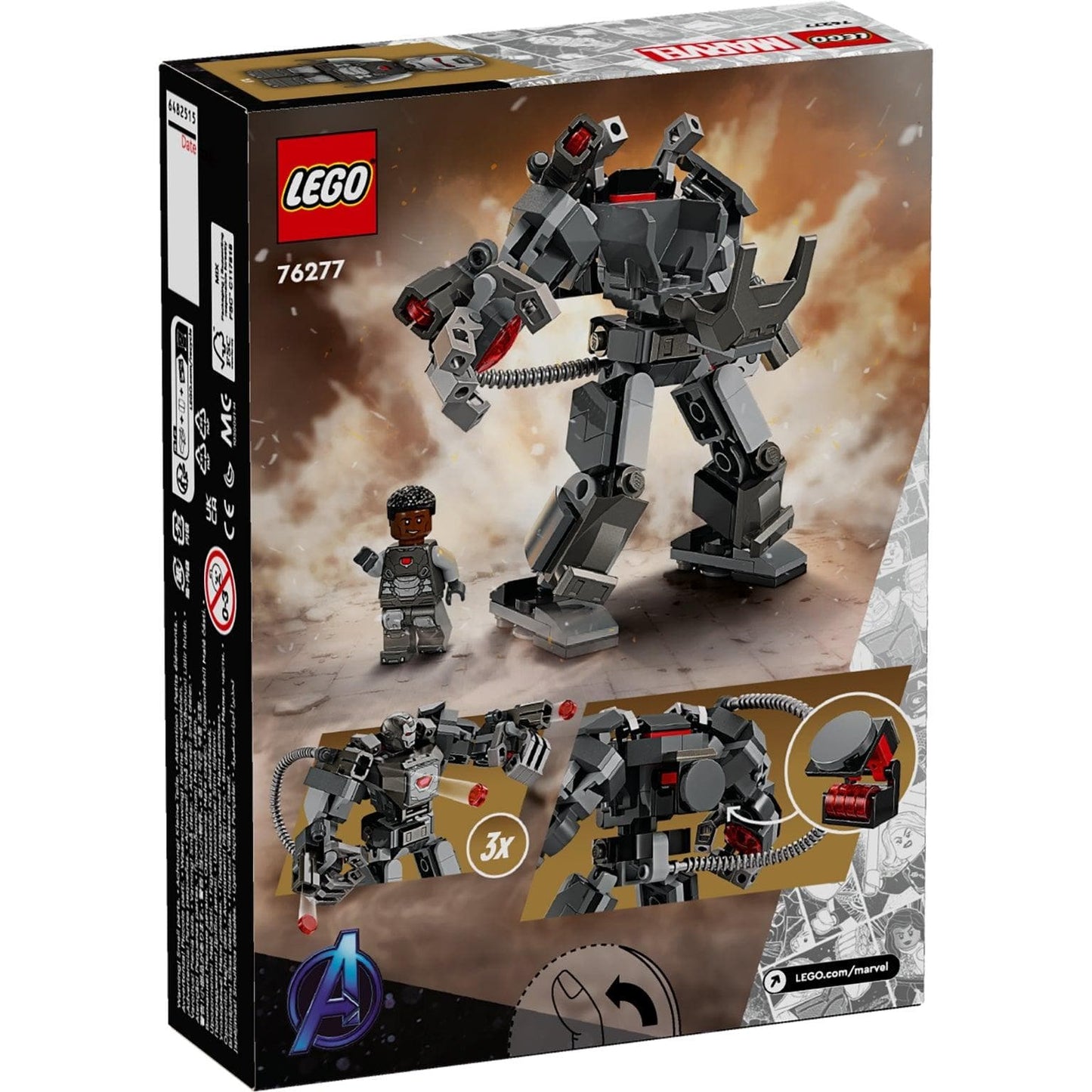 Apresentamos Lego Marvel Armadura Mech de War Machine com o SKU 667627724 recomendado para + 6 anos