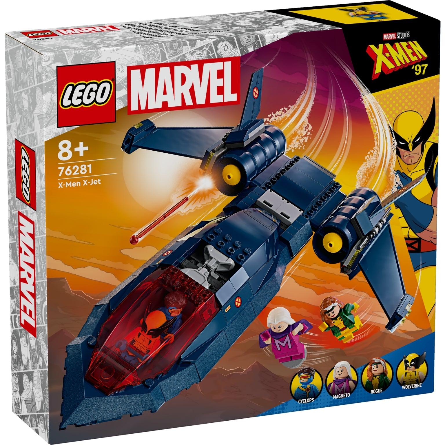 Apresentamos Lego Marvel X-Jet dos X-Men com o SKU 667628124 recomendado para + 8 anos