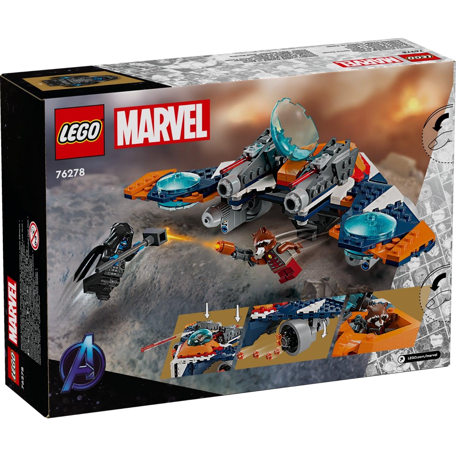 Lego Marvel Warbird do Rocket vs. Ronan - Brincatoys