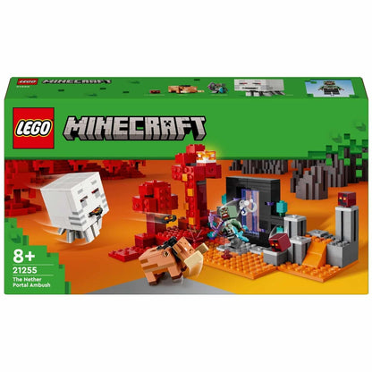 Introducing Lego Minecraft - The Nether Portal Ambush with SKU 662125524 recommended for ages + 8 years