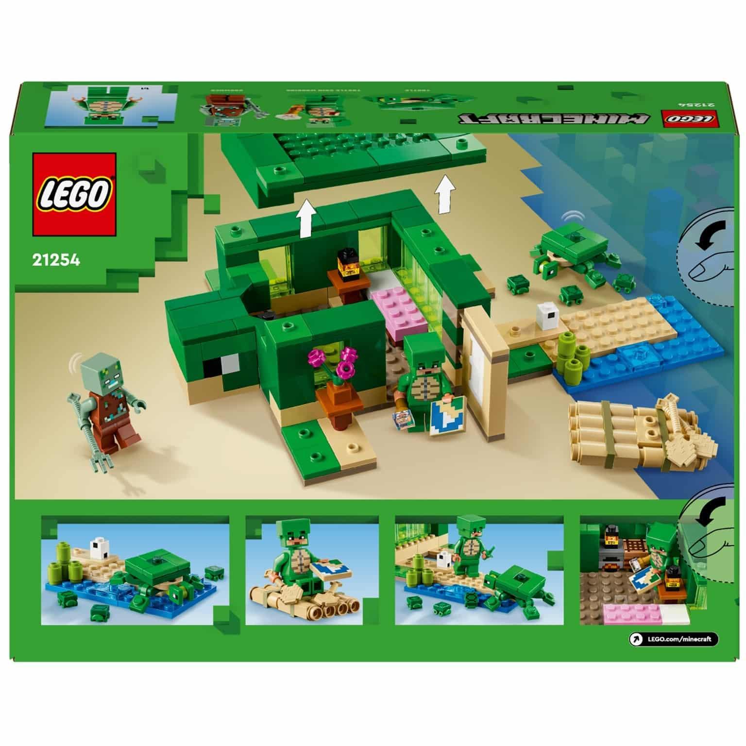 Lego Minecraft - A Casa de Praia Tartaruga - Brincatoys