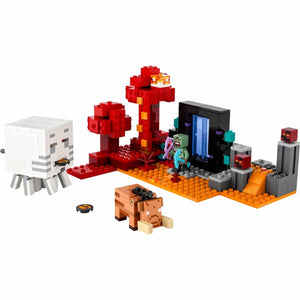 Lego Minecraft - A Emboscada do Portal do Nether - Brincatoys