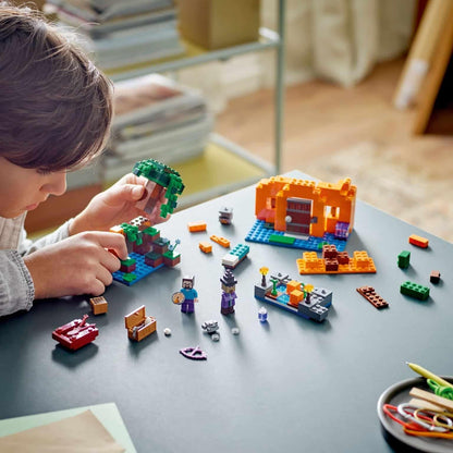 Introducing Lego Minecraft - The Pumpkin Farm with SKU 662124823 recommended for ages + 8 years