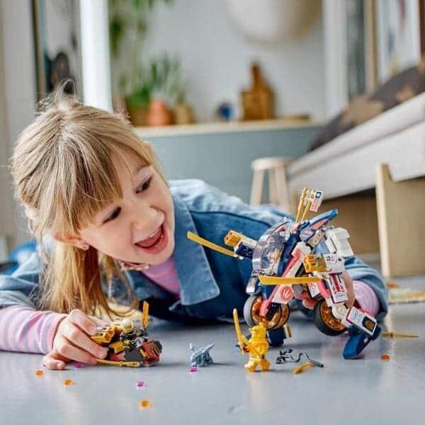 Apresentamos Lego Ninjago - Mota de Corrida Transformável em Mech da Sora com o SKU 667179223 recomendado para + 8 anos