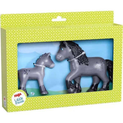 Introducing Rubber figure - Horse Cassandra and Foal Cleo with SKU 810614822 recommended for ages 3+