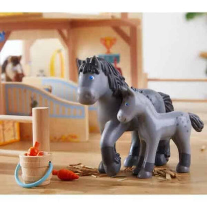 Introducing Rubber figure - Horse Cassandra and Foal Cleo with SKU 810614822 recommended for ages 3+