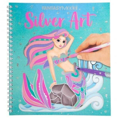 Introducing the Silver Art Colouring Book with SKU 251123723, recommended for ages 6+