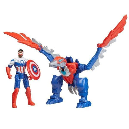 Introducing Mech Strike Mechasaurs - Captain America with Redwing with SKU 90667523 recommended for + 3 years
