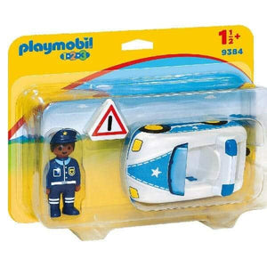 Playmobil 1.2.3 Carro da Polícia - Brincatoys
