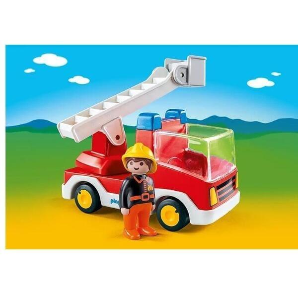 Playmobil 1.2.3 Carro dos bombeiros - Brincatoys