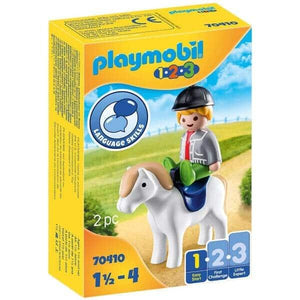 Playmobil 1.2.3 Criança com Pónei - Brincatoys