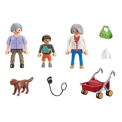 Introducing Playmobil Grandparents and Grandchildren with SKU 657099023, recommended for ages 4+