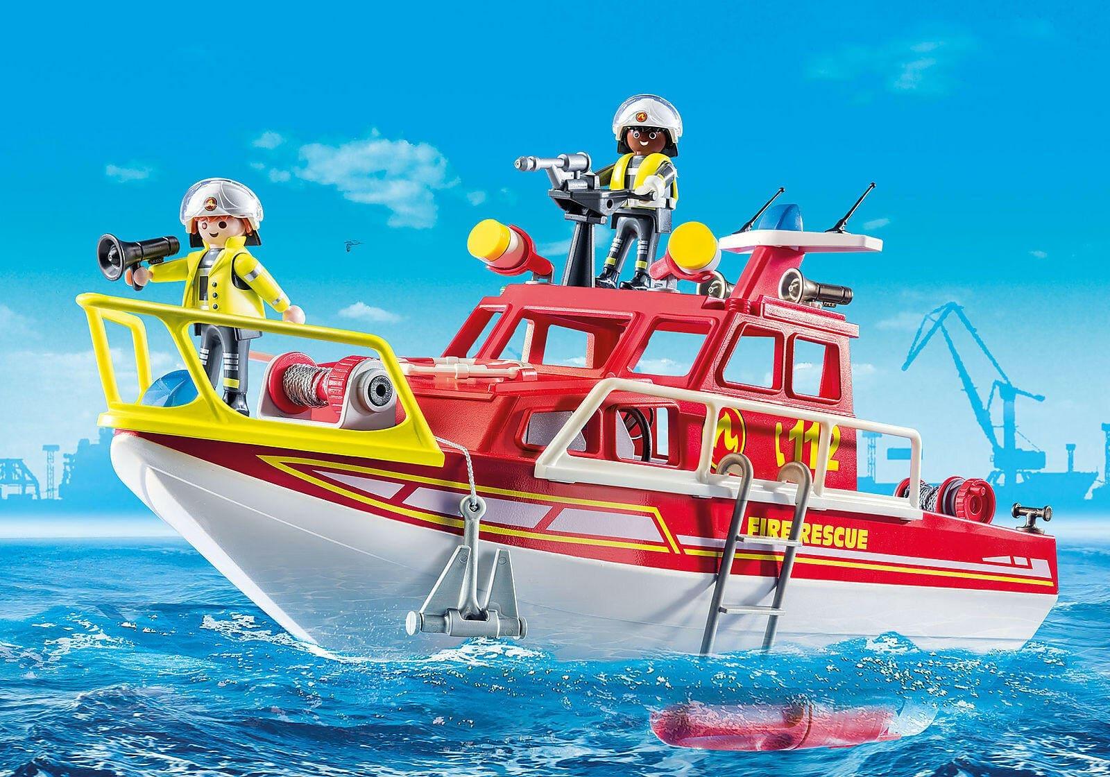 Playmobil Barco de Resgate dos Bombeiros - Brincatoys