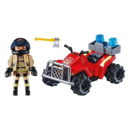 Introducing Playmobil Firefighters Speed Quad with SKU 657109023, recommended for ages 4+