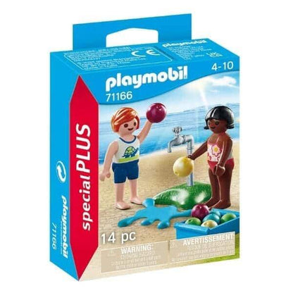 Introducing Playmobil Children with Water Balloons with SKU 657116623, recommended for ages 4+