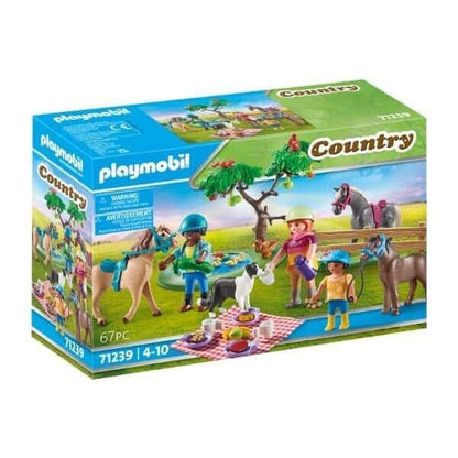 Introducing Playmobil Picnic with Horses with SKU 657123923, recommended for ages 4+