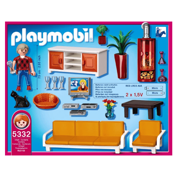 Playmobil Sala de Estar com Lareira - Brincatoys