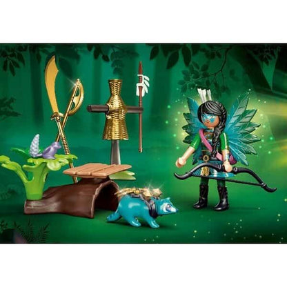 Introducing Playmobil Starter Pack Knight Fairy with raccoon with SKU 657090522 recommended for ages 7+