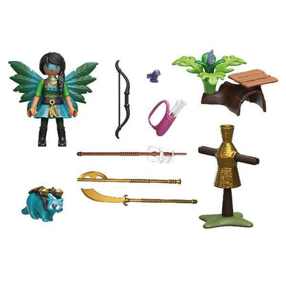 Introducing Playmobil Starter Pack Knight Fairy with raccoon with SKU 657090522 recommended for ages 7+